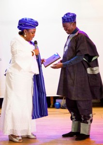 Yoruba Union Stockholm Lifetime membership award and recognition for Dr. Adeniran's contribution to the sustenance of the Yoruba culture and heritage